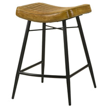 Load image into Gallery viewer, Bayu - Leather Upholstered Counter Stool (Set of 2)