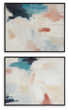 Load image into Gallery viewer, Caldish - Blue / White / Pink - Wall Art Set (Set of 2)