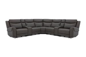 Momentum - Modular Power Reclining Sectional With Power Adjustable Headrests