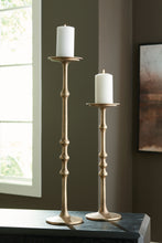 Load image into Gallery viewer, Larwick - Antique Brass Finish - Candle Holder Set (Set of 2)