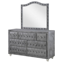 Load image into Gallery viewer, Deanna - 7-Drawer Upholstered Dresser With Mirror