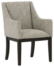 Load image into Gallery viewer, Burkhaus - Beige / Dark Brown - Dining UPH Arm Chair (Set of 2)