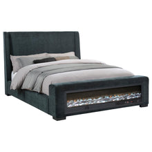 Load image into Gallery viewer, Preston - Upholstered Audio Flame Visualizer Bed