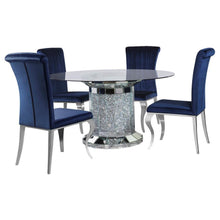 Load image into Gallery viewer, Ellie - Mirrored Pedestal Dining Table Set