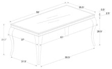 Load image into Gallery viewer, Carone - Rectangular Glass Top Dining Table