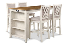 Load image into Gallery viewer, Amy - 60&quot; Counter Table &amp; Chairs With Storage