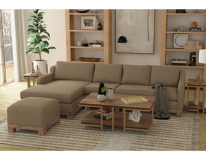 Samba - Right-Arm Loveseat - Brown Camel
