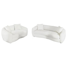 Load image into Gallery viewer, Isabella - Faux Sheepskin Upholstered Sofa Set