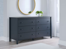 Load image into Gallery viewer, Simmenfort - Navy Blue - Six Drawer Dresser