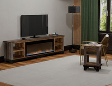 Load image into Gallery viewer, Loft Brown - Electric Fireplace - Two Tone Gray / Brown
