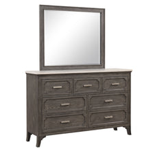 Load image into Gallery viewer, Lisbon - 2 Piece Dresser &amp; Mirror Set - Gray
