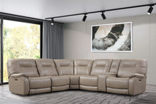 Load image into Gallery viewer, Axel - 6 Modular Piece Power Reclining Sectional with Power Headrests and Entertainment Console