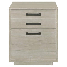 Load image into Gallery viewer, Loomis - 3-Drawer Home Office File Cabinet - Whitewashed Gray