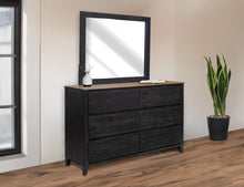 Load image into Gallery viewer, Empire - Mirror - Satin Black / Brown