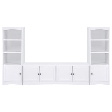 Laughlin - 3-piece Entertainment Center TV Stand - White