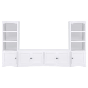 Laughlin - 3-piece Entertainment Center TV Stand - White