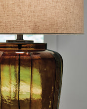 Load image into Gallery viewer, Bainmore - Amber - Glass Table Lamp