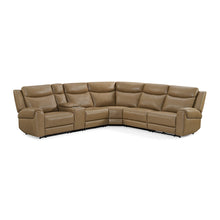 Load image into Gallery viewer, Momentum - 6 Piece Modular Power Reclining Sectional with Power Adjustable Headrests - Cashew