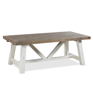 Chester - Dining Table 78" - Distressed White