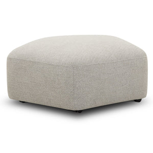 Playful - Ottoman with Casters - Canes Cobblestone