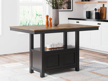 Load image into Gallery viewer, Wildenauer - Brown / Black - Rectangular Dining Room Counter Table