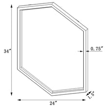 Load image into Gallery viewer, Bledel - Hexagonal Wall Mirror - Gold