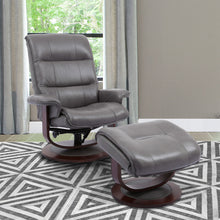 Load image into Gallery viewer, Knight - Manual Reclining Swivel Chair and Ottoman