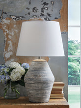 Load image into Gallery viewer, Lawrock - Antique Blue - Terracotta Table Lamp