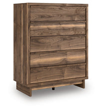 Load image into Gallery viewer, Chirason - Brown - Five Drawer Wide Chest