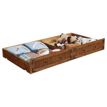 Load image into Gallery viewer, Oakdale - Wood Twin Daybed with Trundle - Rustic Honey