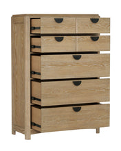 Load image into Gallery viewer, Escape - Bedroom 5 Drawer Chest With Cedar Bottom - Glazed Natural Oak