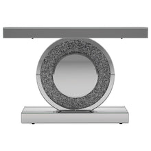 Load image into Gallery viewer, Bergenia - Mirrored Entryway Sofa Console Table - Silver