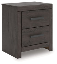 Load image into Gallery viewer, Prendonea - Charcoal - Two Drawer Night Stand