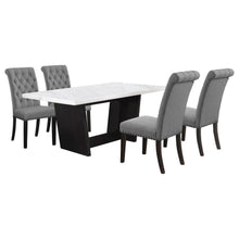 Load image into Gallery viewer, Sherry - Rectangular Marble Top Dining Table Set