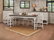 Load image into Gallery viewer, Stone - Barstool With Turned Legs (Set of 2) - Antiqued Ivory