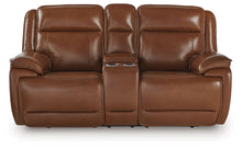 Load image into Gallery viewer, Healy Pier - Chocolate - Power Reclining Loveseat With Console / Adj Headrest