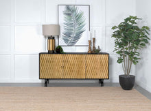 Load image into Gallery viewer, Aminah - 3 Door Wood Accent Cabinet - Natural And Black