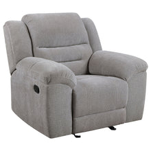 Load image into Gallery viewer, Gilson - Chenille Upholstered Reclining Glider Recliner - Gray