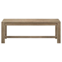 Load image into Gallery viewer, Scottsdale - Wood Trestle Base Dining Bench - Washed Brown