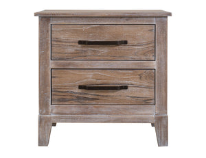 White Teak - Nightstand - Ivory White