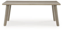 Load image into Gallery viewer, Cliff Trails - Beige - Rectangle Dining Table With Umbrella Option