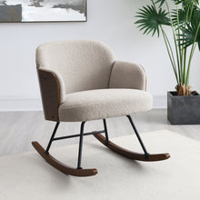 Load image into Gallery viewer, Paige - Boucle Upholstered Mid Back Rocking Chair