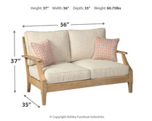 Load image into Gallery viewer, Clare - Beige - Loveseat W/Cushion