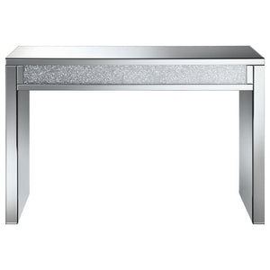 Gillian - Mirrored Acrylic Entryway Console Table - Silver