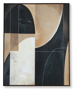Ewanford - Black / Brown / Tan - Wall Art