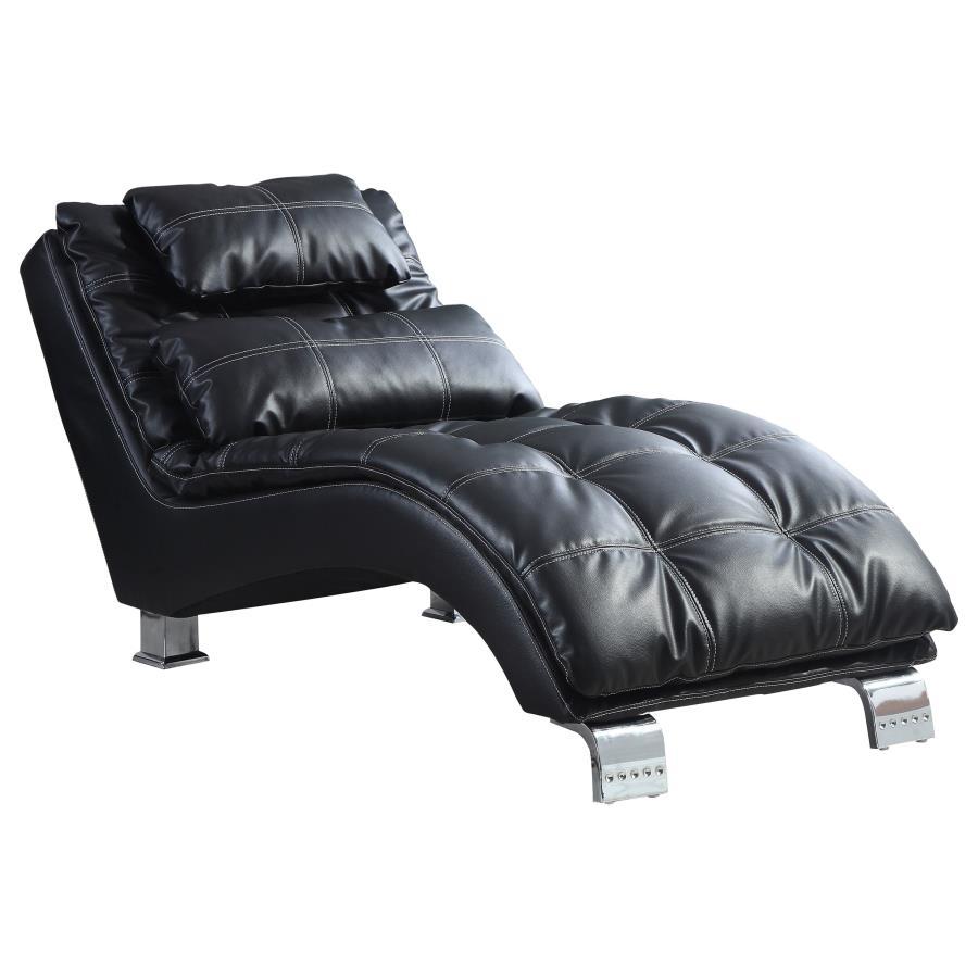 Dilleston - Faux Leather Upholstered Tufted Chaise