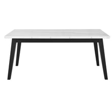 Load image into Gallery viewer, Vida Black - Marble Top Dining Table - White