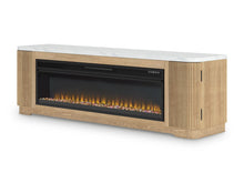 Load image into Gallery viewer, Camdill - Light Brown - 80&quot; TV Stand With Electric Fireplace