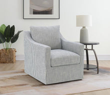 Load image into Gallery viewer, Winter - Upholstered Sloped Arm Accent Swivel Chair
