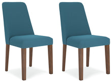 Load image into Gallery viewer, Lyncott - Blue / Brown - Dining Uph Side Chair (Set of 2)